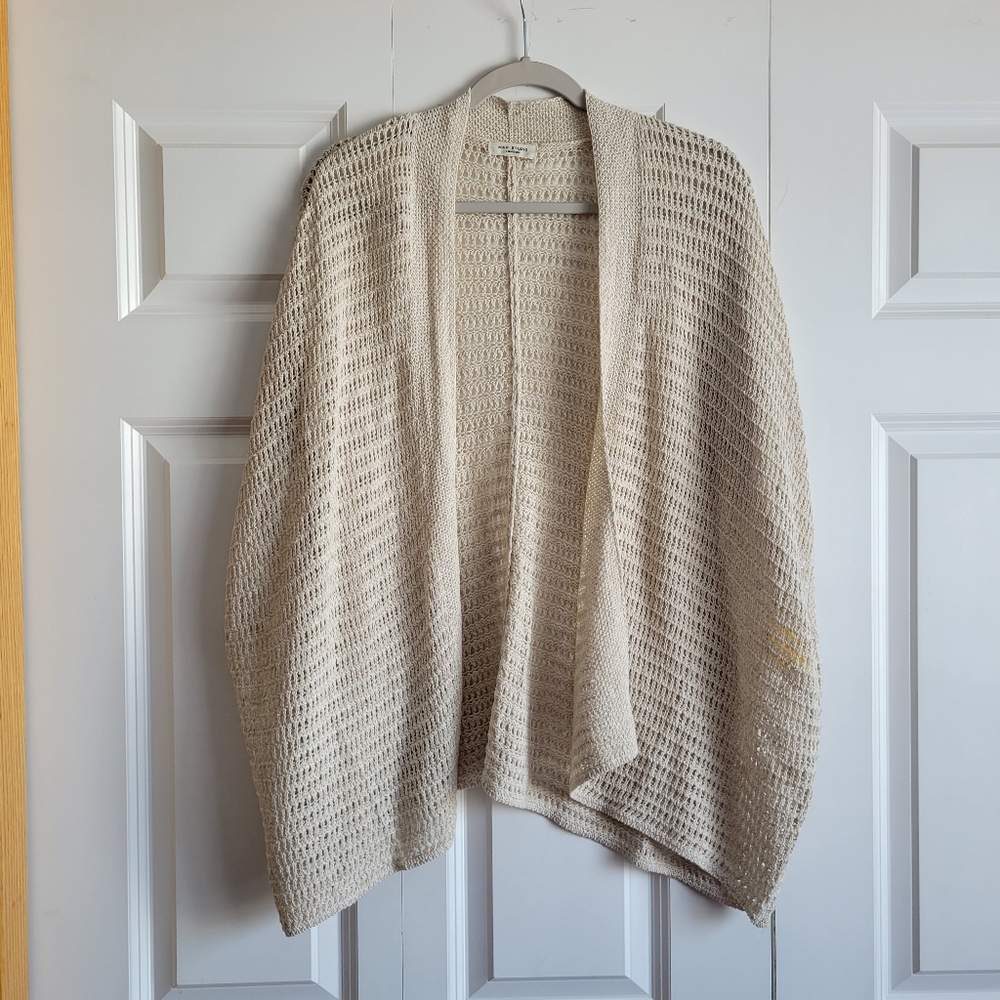 Max Studio Womens OSFM Cotton Blend Kimono Cardigan Knit